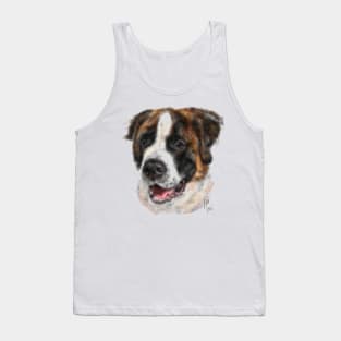 Saint Bernard Pooch Dog Tank Top